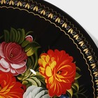 Салатник Доляна «Народные мотивы», 920 мл, 22×5 см, секло, чёрный - Фото 6