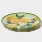 Тарелки Доляна «Дольче», 19 предметов: 6 десертных тарелок, 6 обеденных тарелок, 6 мисок, салатник, стекло, зелёные, жёлтые - Фото 8