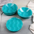 Набор тарелок стеклянных Доляна «Сирена», 19 предметов: 6 десертных тарелок, 6 обеденных тарелок, 6 мисок, салатник - Фото 1