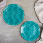 Набор тарелок стеклянных Доляна «Сирена», 19 предметов: 6 десертных тарелок, 6 обеденных тарелок, 6 мисок, салатник - Фото 3