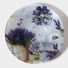 Набор тарелок стеклянных Доляна «Лаванда», 19 предметов: 6 десертных тарелок, 6 обеденных тарелок, 6 мисок, салатник - Фото 3