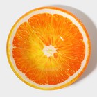 Тарелки Доляна «Сочный апельсин», 19 предметов: 6 десертных тарелок, 6 обеденных тарелок, 6 мисок, салатник, стекло, оранжевый - Фото 3