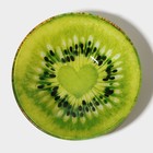 Тарелки Доляна «Романтичный киви», 19 предметов, 6 десертных тарелок, 6 обеденных тарелок, 6 мисок, салатник, стекло, зелёный - Фото 3