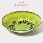 Тарелки Доляна «Романтичный киви», 19 предметов, 6 десертных тарелок, 6 обеденных тарелок, 6 мисок, салатник, стекло, зелёный - Фото 8