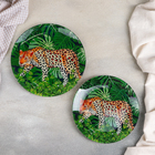 Набор тарелок стеклянных Доляна «Шерхан», 19 предметов: 6 десертных тарелок, 6 обеденных тарелок, 6 мисок, салатник - Фото 3