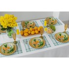 Этажёрка-фруктовница круглая Доляна «Дольче», 2 яруса, d=25/20 см, стекло, жёлтая - Фото 6