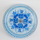 Фруктовница стеклянная 2-х ярусная круглая Доляна «Синева», d=25/20 см, цвет голубой - Фото 3