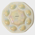 Подставка для яиц Доляна «Цыплята», 21×1 см, 8 ячеек, стекло, жёлтая - Фото 6