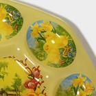 Подставка стеклянная для яиц Доляна «Цыплята», 21×1 см, 8 ячеек - Фото 7