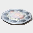 Подставка стеклянная для яиц Доляна «Народные мотивы», 8 ячеек, 21,5×21,5 см - фото 9970113