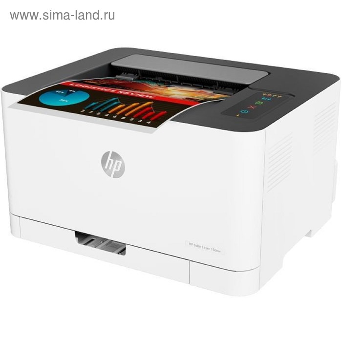 Принтер, лаз цв HP Color LaserJet 150nw (4ZB95A), A4, WiFi - Фото 1