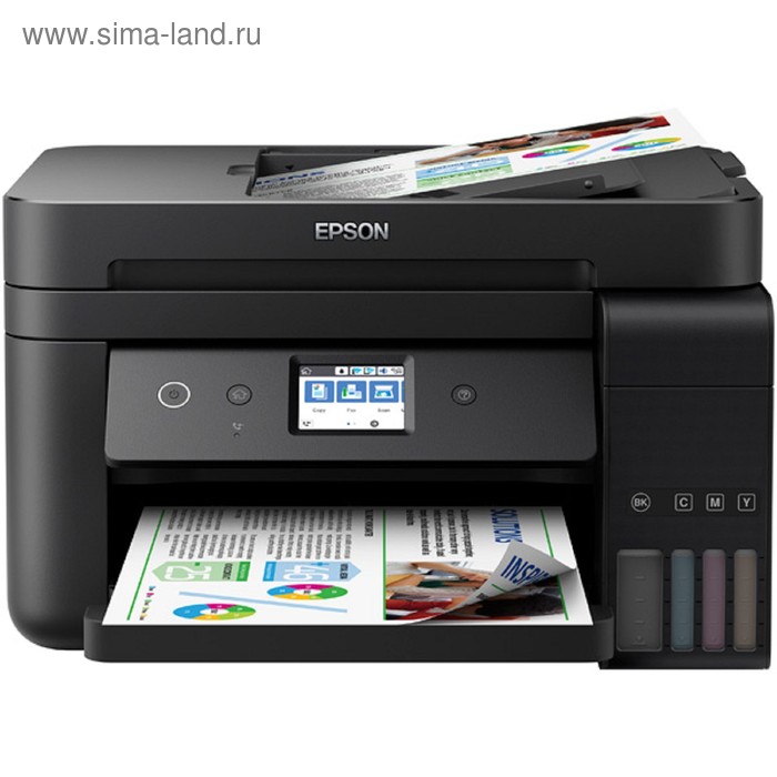 МФУ, струйный цв Epson L6190 (C11CG19404), WiFi - Фото 1