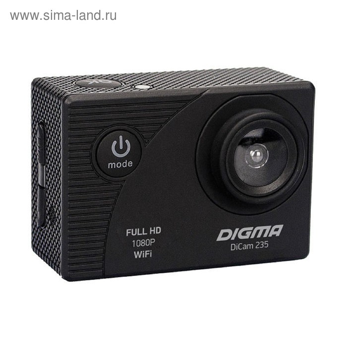 Экшн-камера Digma DiCam 235, черный - Фото 1