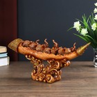 Сувенир полистоун "Семь слонов на бивне" под дерево 18,5х8х44 см - фото 22827067