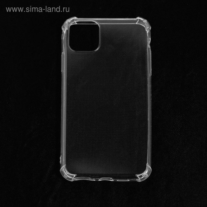 Чехол Luazon для iPhone 11 Pro Max, силиконовый, противоударный, прозрачный - Фото 1