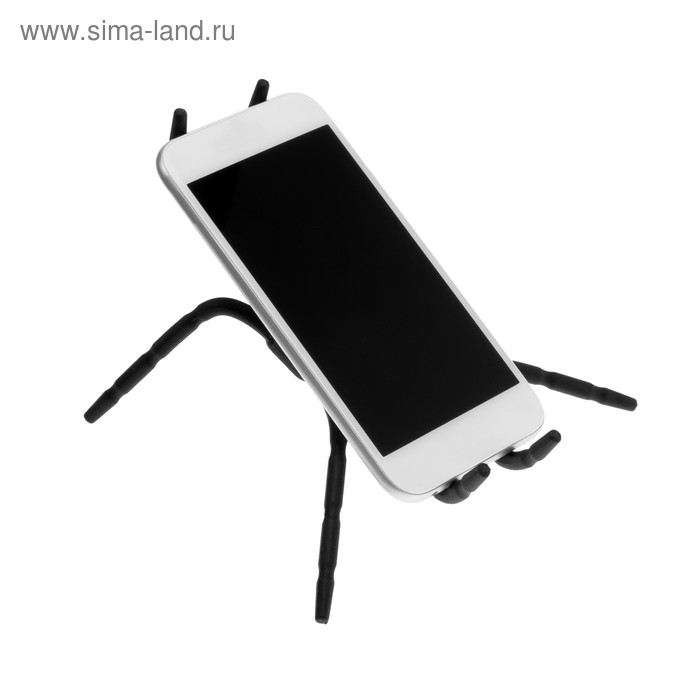 Держатель телефона, «паук», пластик, черный - Фото 1