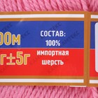 Пряжа "Аргентинская шерсть" 100% импортная п/т шерсть 200м/100гр (056,розовый) - Фото 3