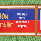 Пряжа "Аргентинская шерсть" 100% импортная п/т шерсть 200м/100гр (026,салат) - Фото 3