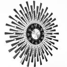 Часы настенные, серия: Ажур, "Чёрные лучики", плавный ход, d-69 см, циферблат 22 см - фото 6272475