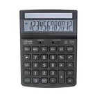 Калькулятор настольный Citizen "ECC-310", 12-разрядный, 107 х 173 х 34мм, питание от солнечной батареи, черный - Фото 2