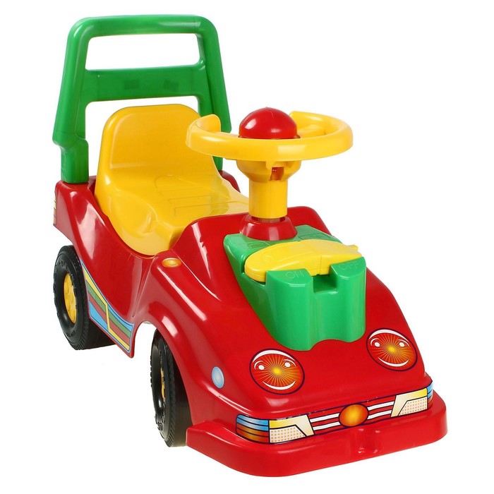 Толокар «Машина для прогулок», с гудком-пищалкой, МИКС 39415
