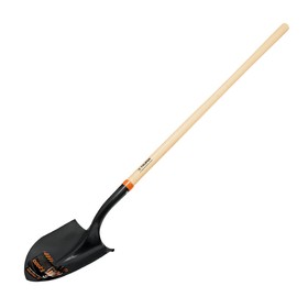 Лопата штыковая, острая, L = 143 см, сталь, деревянный черенок
