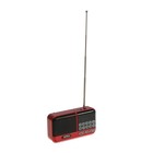 Радиоприемник Perfeo ASPEN, FM+ 87.5-108 МГц, MP3, USB, microSD, Li-ion 1200 мАч, красный - Фото 5