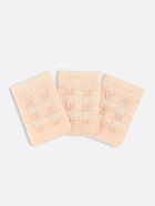 Застёжка для бюстгальтера, 3 ряда 2 крючка, 10 шт., бежевая - Фото 2