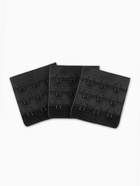 Застёжка для бюстгальтера, 3 ряда 3 крючка, 4.5×2.8 см, 4.5×4.9 см, 10 шт., чёрная - Фото 2