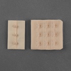 Застёжка для бюстгальтера, 3 ряда 3 крючка, 10 шт., бежевая - Фото 2