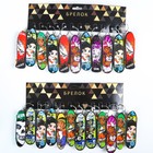 Брелок пластик "Скейт с граффити" МИКС 1,1х9,5х2,5 см (комплект 12 шт) - фото 22585284