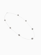 Бусы «Цепь» блеск шамбала, ассорти, шар №12, белые в серебре, 80 см - Фото 6