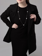 Бусы «Цепь» блеск шамбала, ассорти, шар №12, белые в серебре, 80 см - Фото 2