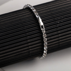 Браслет со стразами «Сияй» тонкая нить, цвет белый в серебре, 18 см - Фото 2