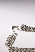 Браслет со стразами «Сияй» нить кругами, цвет белый в серебре, 18 см - Фото 2