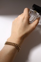 Браслет со стразами «Сияй», L=18 см, 3 ряда, белый в золоте - Фото 12