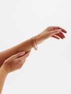 Браслет со стразами «Сияй» нить кругами, цвет белый в золоте, 18 см - Фото 14