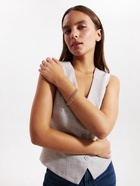 Браслет со стразами «Сияй» нить кругами, цвет белый в золоте, 18 см - Фото 16