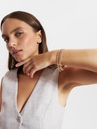 Браслет со стразами «Сияй» нить кругами, цвет белый в золоте, 18 см - Фото 17