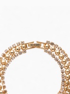 Браслет со стразами «Сияй», L=18 см, 3 ряда, белый в золоте - Фото 3