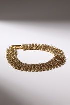 Браслет со стразами «Сияй» четыре ряда, цвет белый в золоте, 18 см - Фото 2