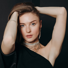 Браслет со стразами «Сияй» четыре ряда, цвет белый в золоте, 18 см - Фото 5