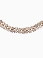 Браслет со стразами «Сияй», L=18 см, 2 ряда, белый в золоте - Фото 3