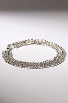 Браслет со стразами «Сияй» нить кругами, цвет радужный в серебре, 18 см - Фото 2