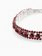 Браслет со стразами «Северное сияние» змейка, цвет красный в серебре, 18 см - Фото 3