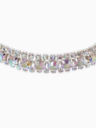 Браслет со стразами «Северное сияние. Змейка», L=18 см, радужный в серебре - Фото 2