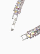 Браслет со стразами «Северное сияние. Змейка», L=18 см, радужный в серебре - Фото 4