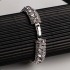 Браслет со стразами «Северное сияние» змейка, цвет белый в серебре, 18см - Фото 2