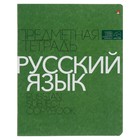Тетрадь предметная "Новая классика", 48 листов в линейку «Русский язык», обложка картон, ВД-лак - фото 12135519