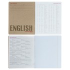Тетрадь предметная "Новая классика", 48 листов в клетку «Английский язык», обложка картон, ВД-лак - Фото 2
